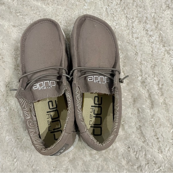 Hey Dude Wally Taupe Casual Slip-Ons - Picture 2 of 5